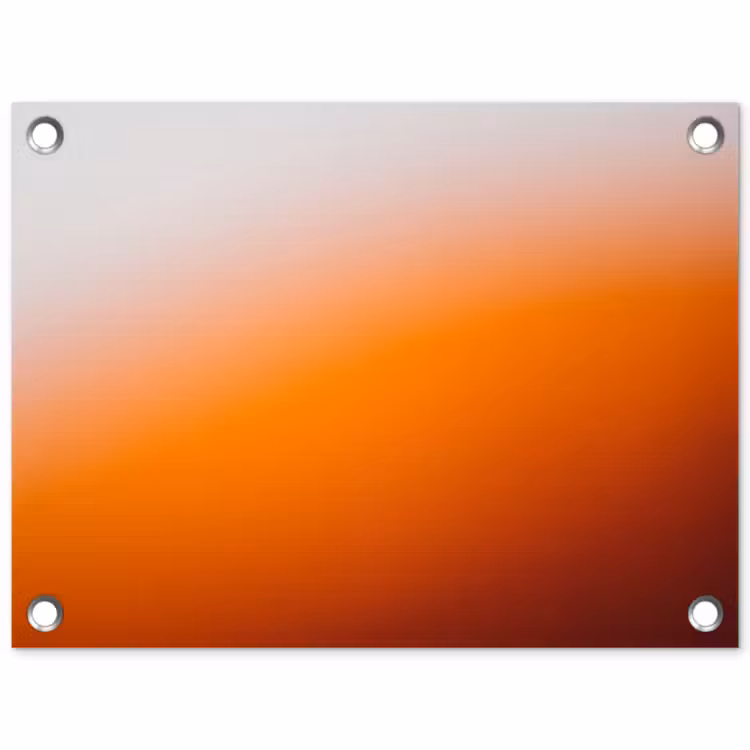 Gartenposter - Farbverlauf – Orange – Abstrakt — 1