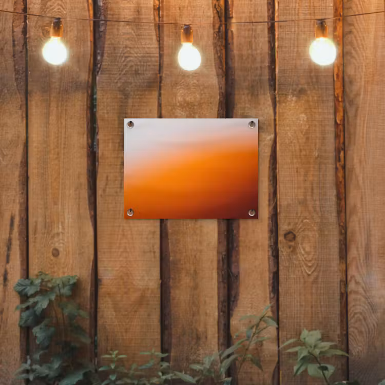 Gartenposter - Farbverlauf – Orange – Abstrakt — 2
