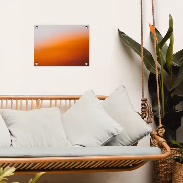 Gartenposter - Farbverlauf – Orange – Abstrakt — 4
