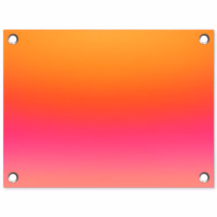 Gartenposter - Farbverlauf – Orange – Rosa — 1