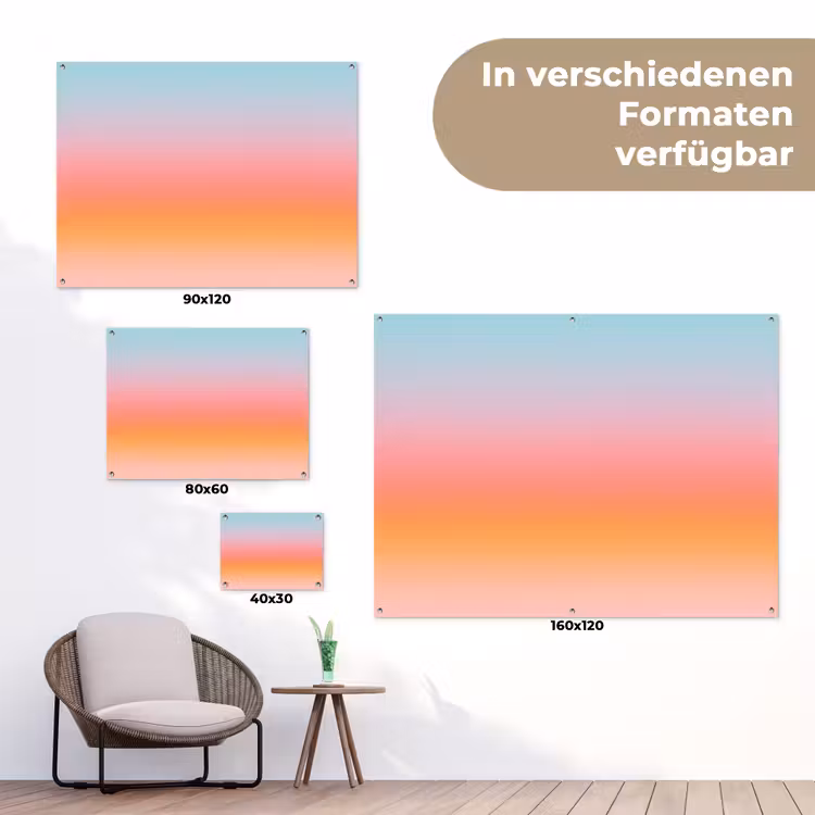 Gartenposter - Farbverlauf – Sanft – Abstrakt — 6