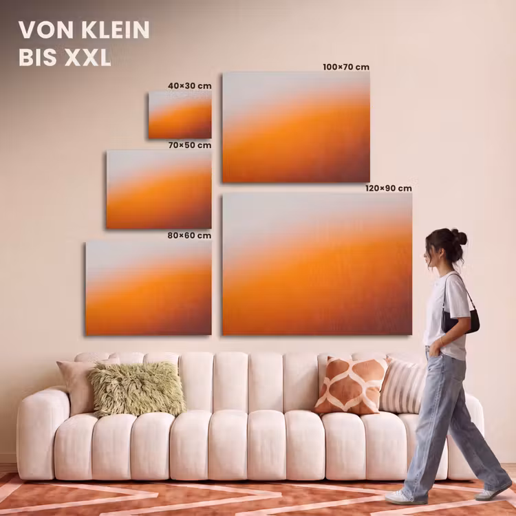 Akustikbild - Farbverlauf – Orange – Abstrakt — 7