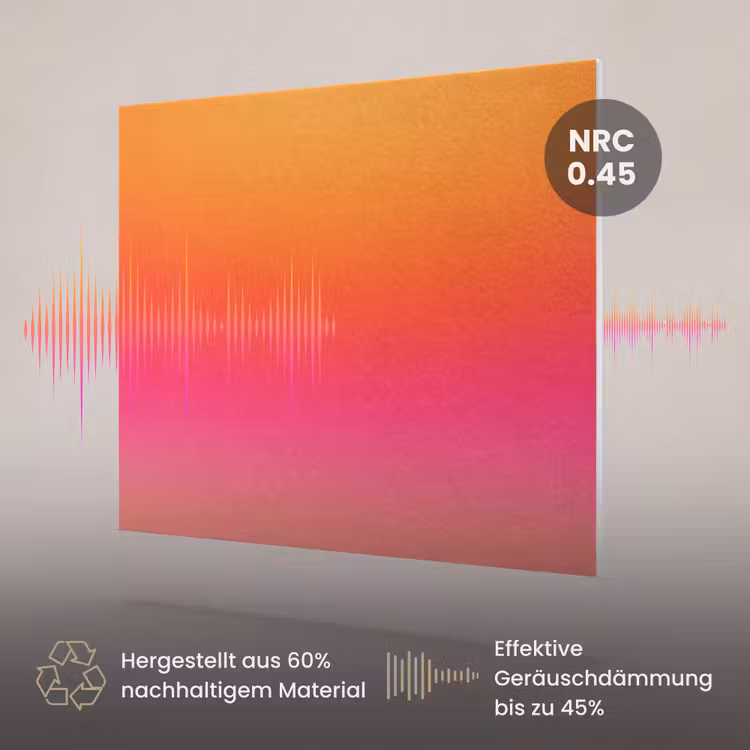 Akustikbild - Farbverlauf – Orange – Rosa — 3