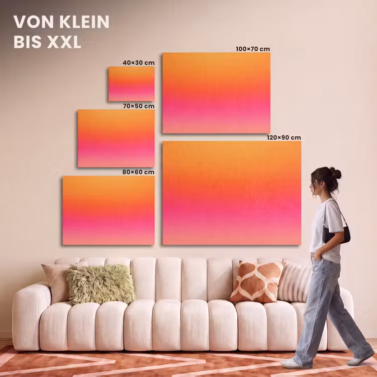 Akustikbild - Farbverlauf – Orange – Rosa — 7