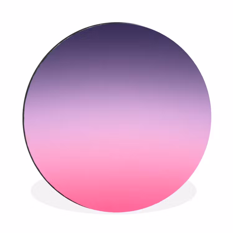 Alu-Dibond-Bild Rund - Farbe – Farbverlauf – Abstrakt — 1