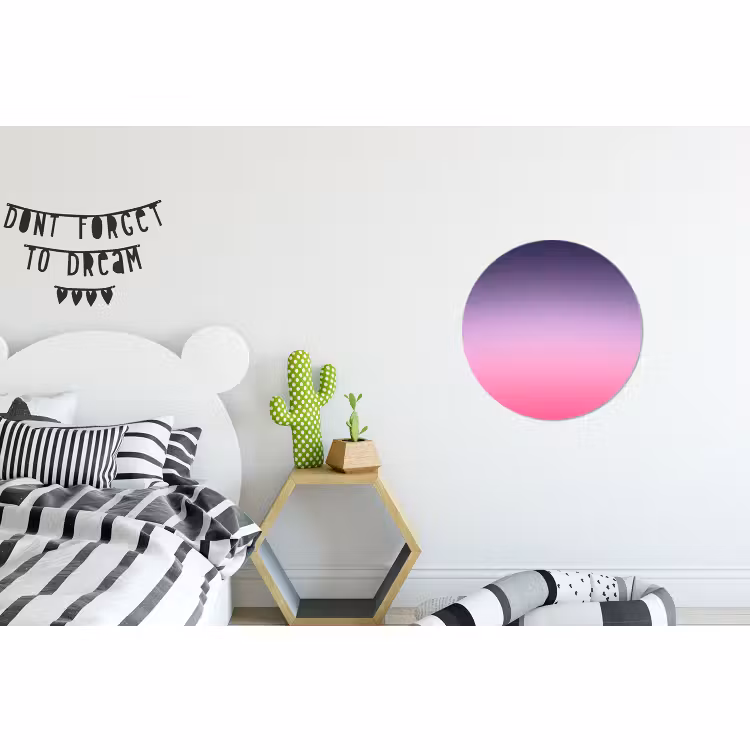 Alu-Dibond-Bild Rund - Farbe – Farbverlauf – Abstrakt — 4