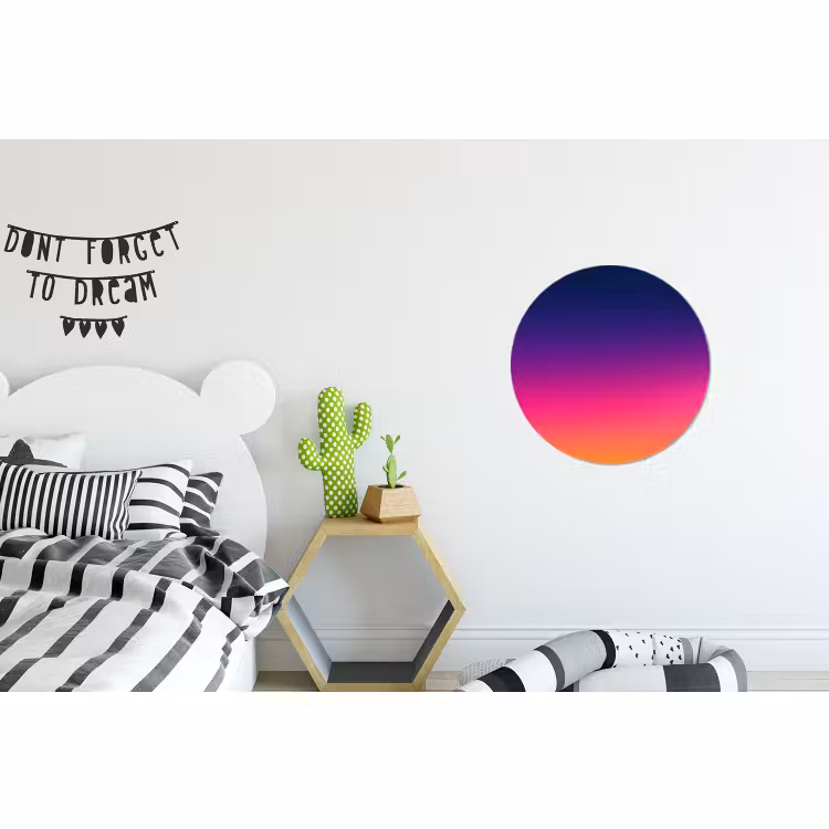 Alu-Dibond-Bild Rund - Farbverlauf – Fließend – Abstrakt — 4