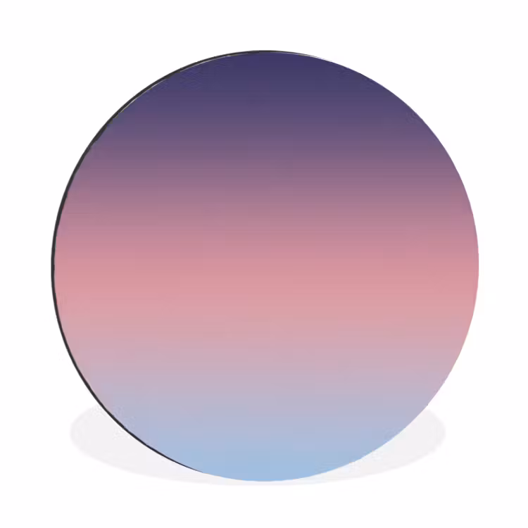 Alu-Dibond-Bild Rund - Farbverlauf – Lila – Rosa — 1