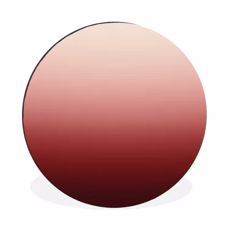 Alu-Dibond-Bild Rund - Farbverlauf – Rot – Rosa — 1
