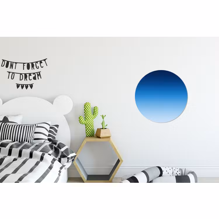 Alu-Dibond-Bild Rund - Himmel – Blau – Farbverlauf — 4