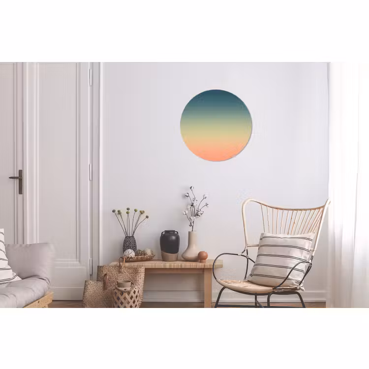 Alu-Dibond-Bild Rund - Farbverlauf – Abstrakt – Modern — 2