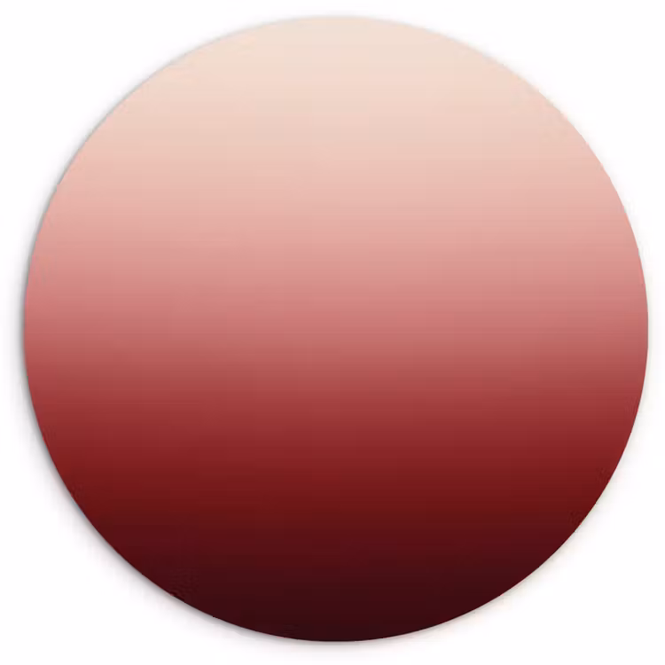 Glasbild Rund - Farbverlauf – Rot – Rosa — 1