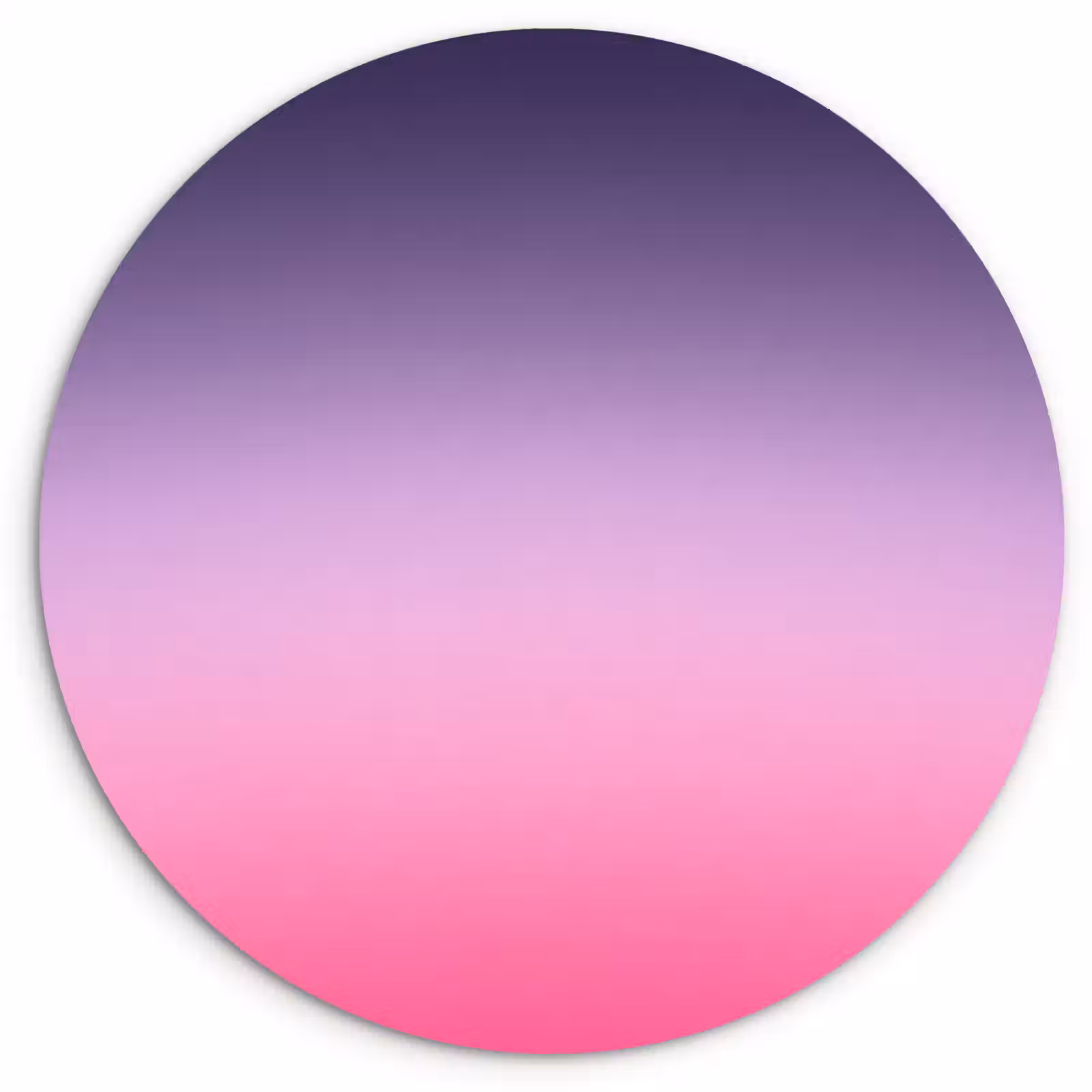 Glasbild Rund - Farbe – Farbverlauf – Abstrakt — 1