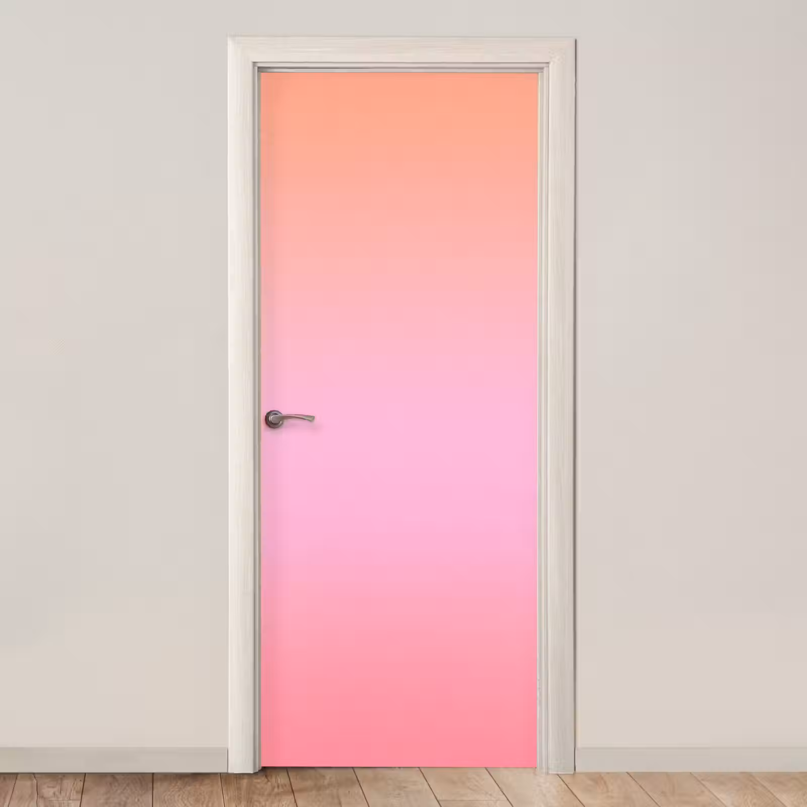 Türtapete - Farbverlauf – Rosa – Orange — 1