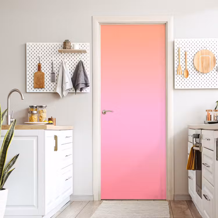 Türtapete - Farbverlauf – Rosa – Orange — 6
