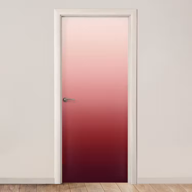 Türtapete - Farbverlauf – Rot – Rosa — 1