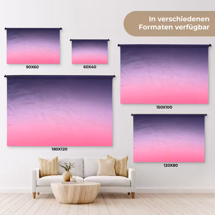 Wandteppich - Farbe – Farbverlauf – Abstrakt — 8