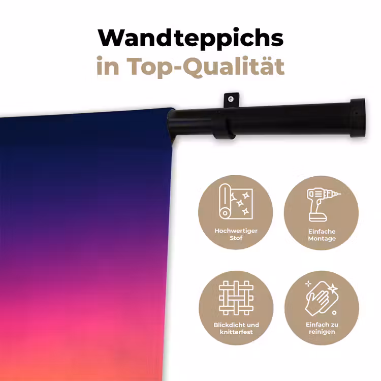 Wandteppich - Farbverlauf – Fließend – Abstrakt — 7