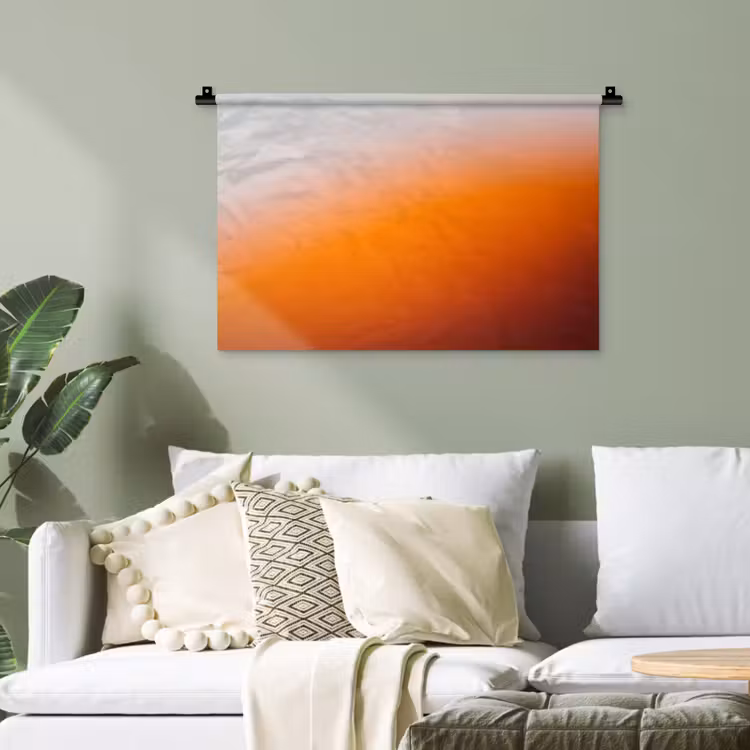 Wandteppich - Farbverlauf – Orange – Abstrakt — 4