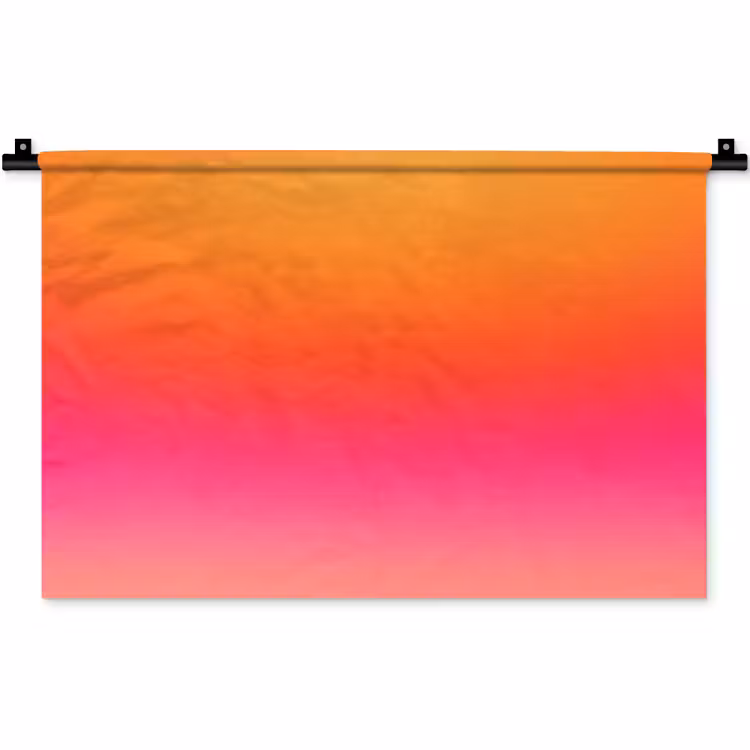 Wandteppich - Farbverlauf – Orange – Rosa — 1