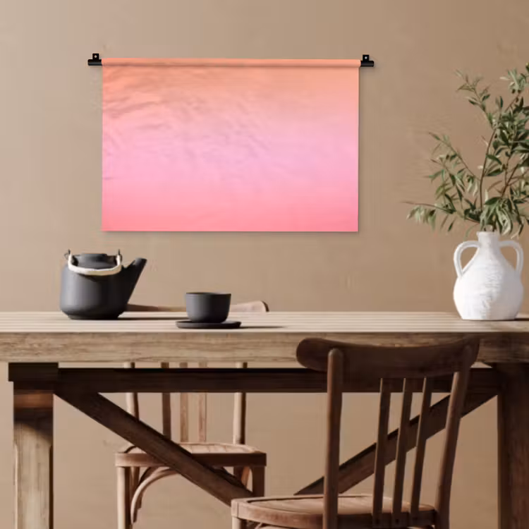 Wandteppich - Farbverlauf – Rosa – Orange — 3