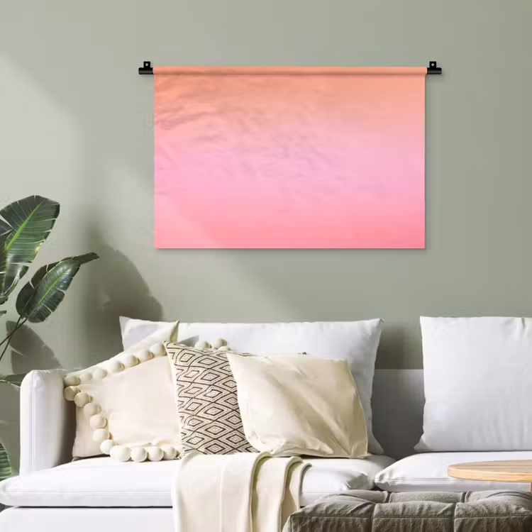 Wandteppich - Farbverlauf – Rosa – Orange — 4