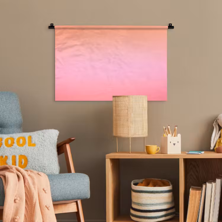 Wandteppich - Farbverlauf – Rosa – Orange — 5