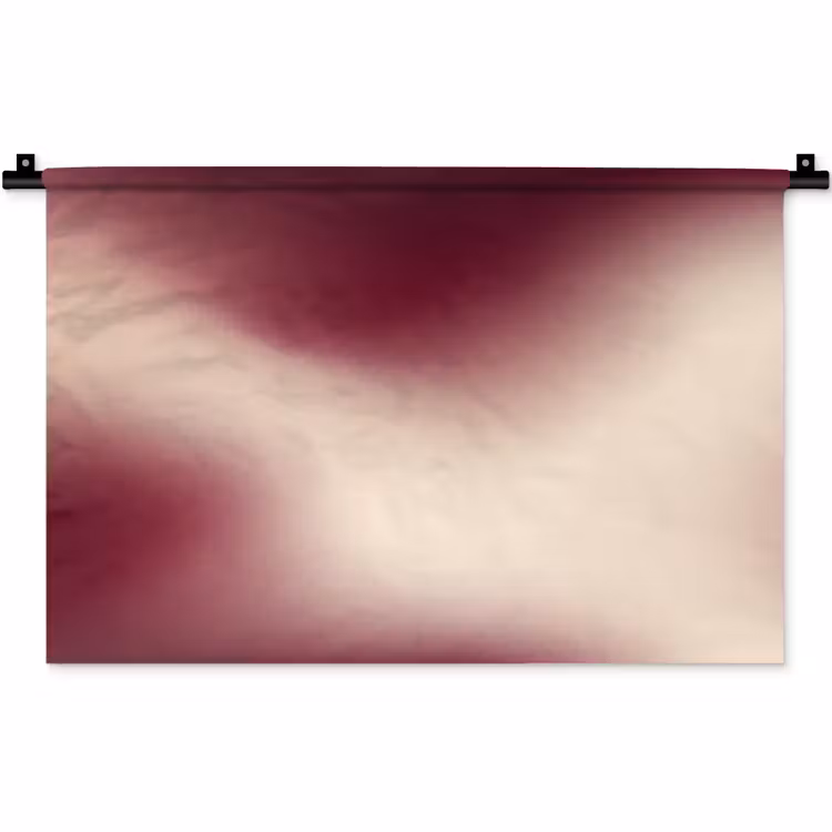 Wandteppich - Farbverlauf – Rot – Beige — 1