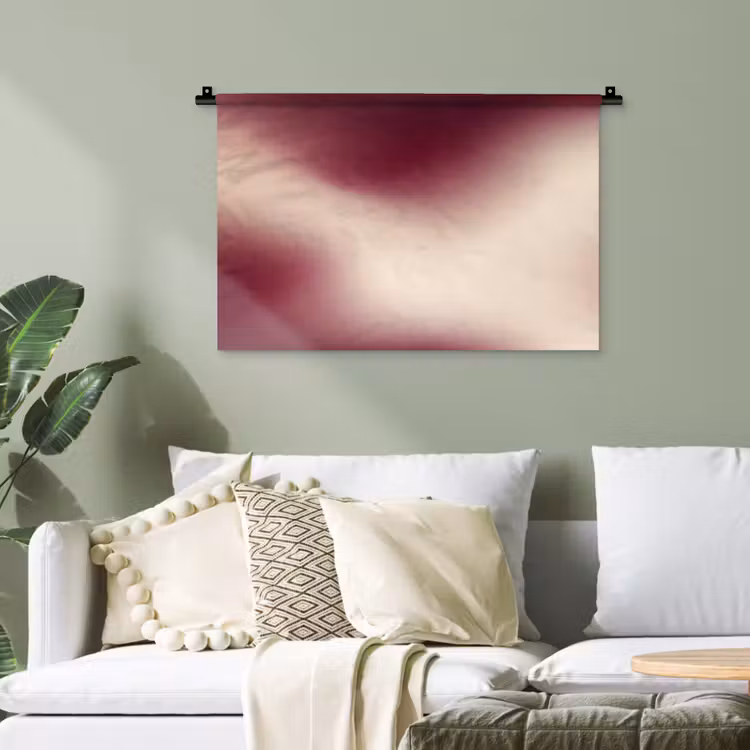 Wandteppich - Farbverlauf – Rot – Beige — 4