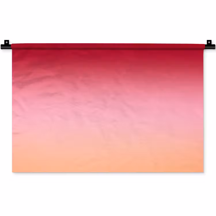 Wandteppich - Farbverlauf – Rot – Rosa — 1