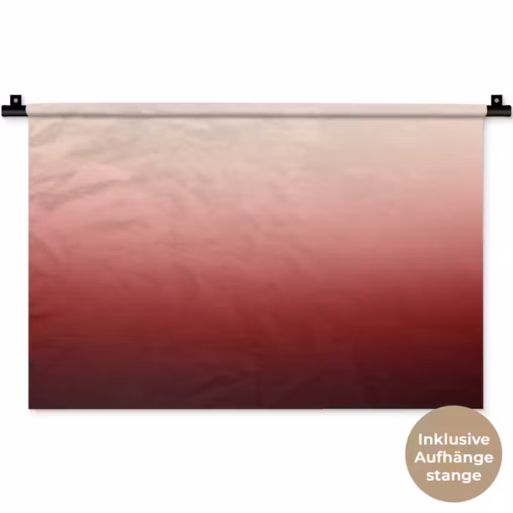 Wandteppich - Farbverlauf – Rot – Rosa — 9