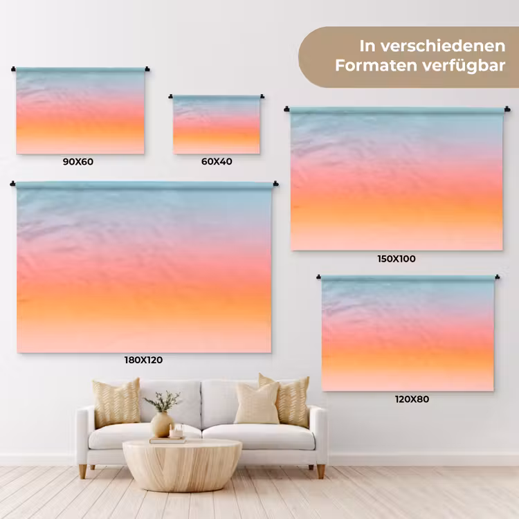 Wandteppich - Farbverlauf – Sanft – Abstrakt — 8