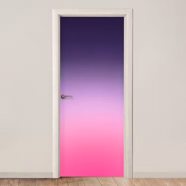 Türtapete - Farbe – Farbverlauf – Abstrakt — 1