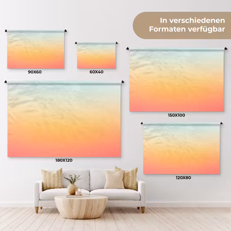 Wandteppich - Farbverlauf – Sanft – Farbe — 8