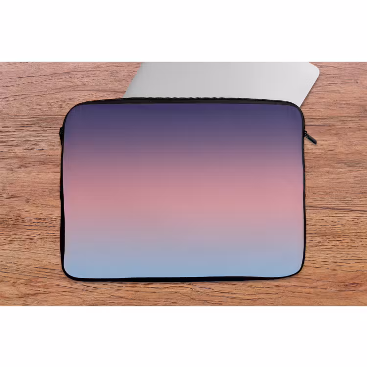 Laptop hülle - Farbverlauf – Lila – Rosa — 2