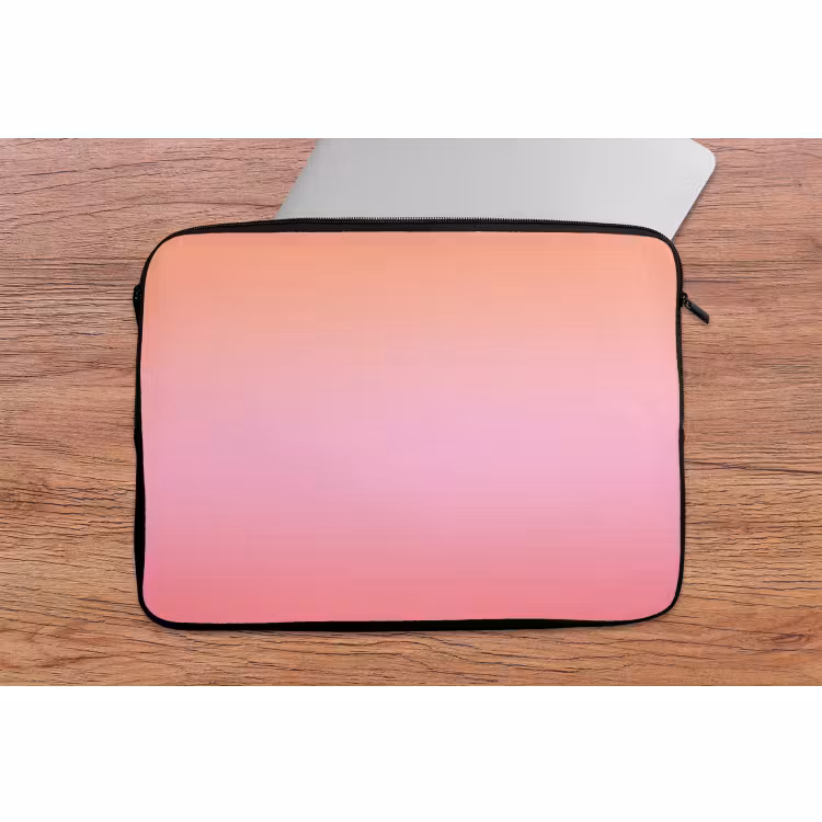 Laptop hülle - Farbverlauf – Rosa – Orange — 2