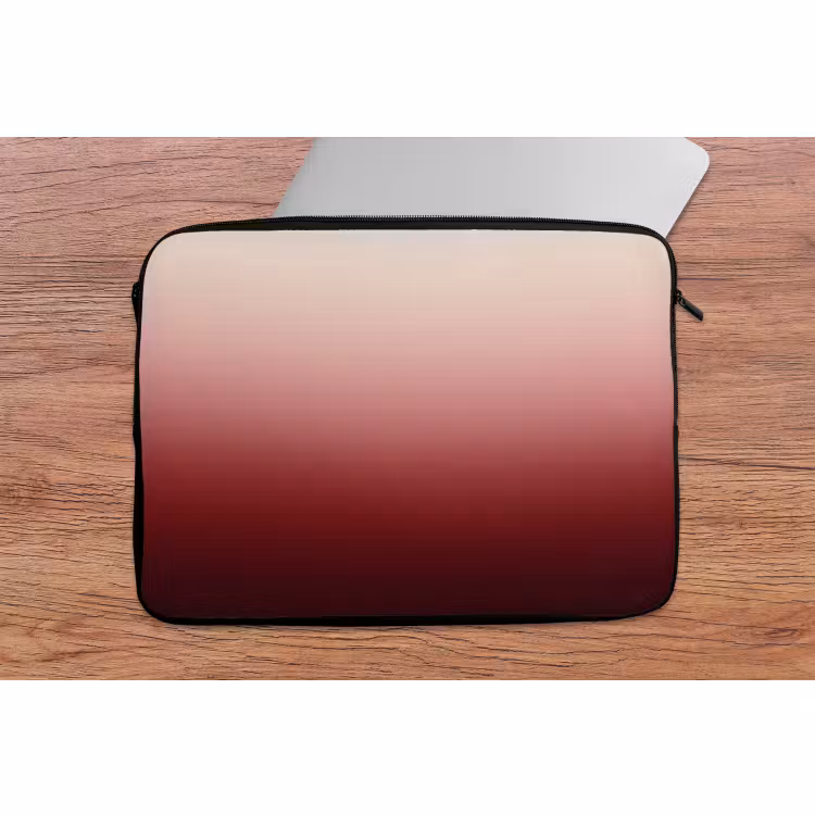 Laptop hülle - Farbverlauf – Rot – Rosa — 2