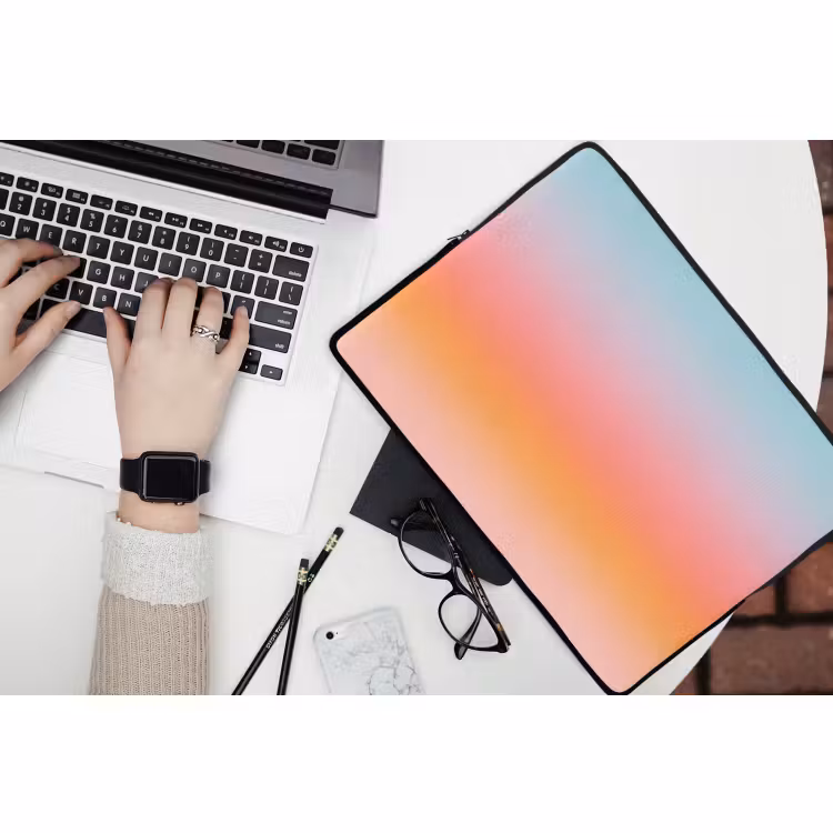 Laptop hülle - Farbverlauf – Sanft – Abstrakt — 3
