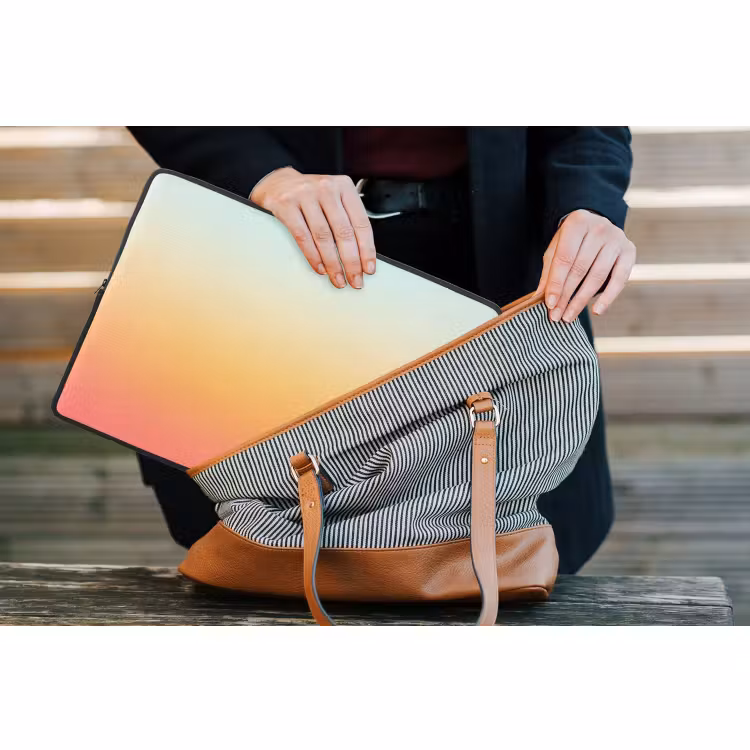 Laptop hülle - Farbverlauf – Sanft – Farbe — 4