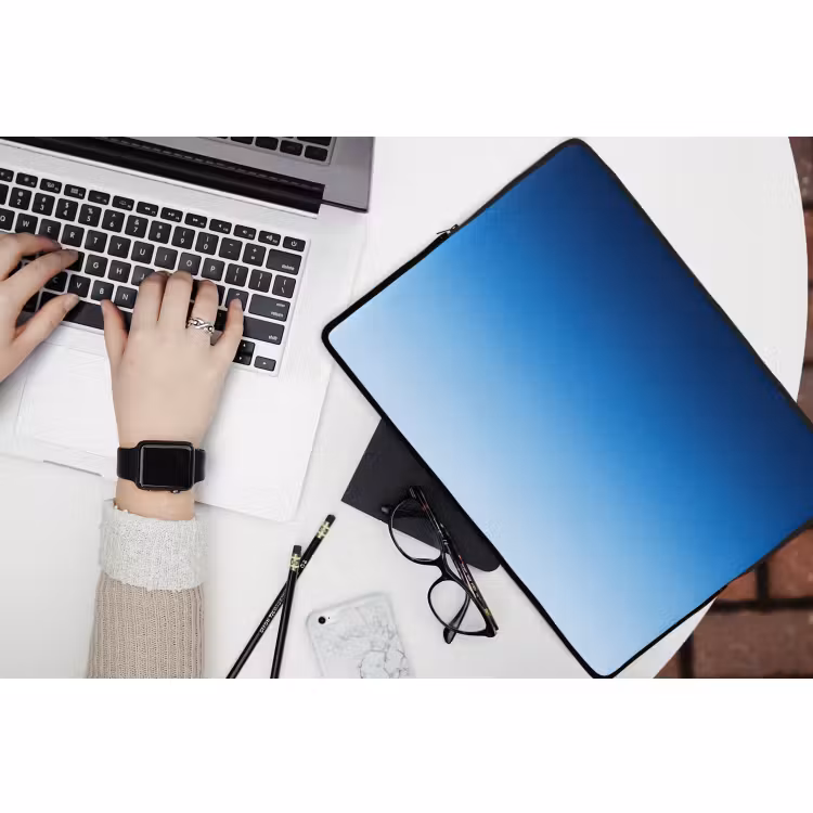 Laptop hülle - Himmel – Blau – Farbverlauf — 3
