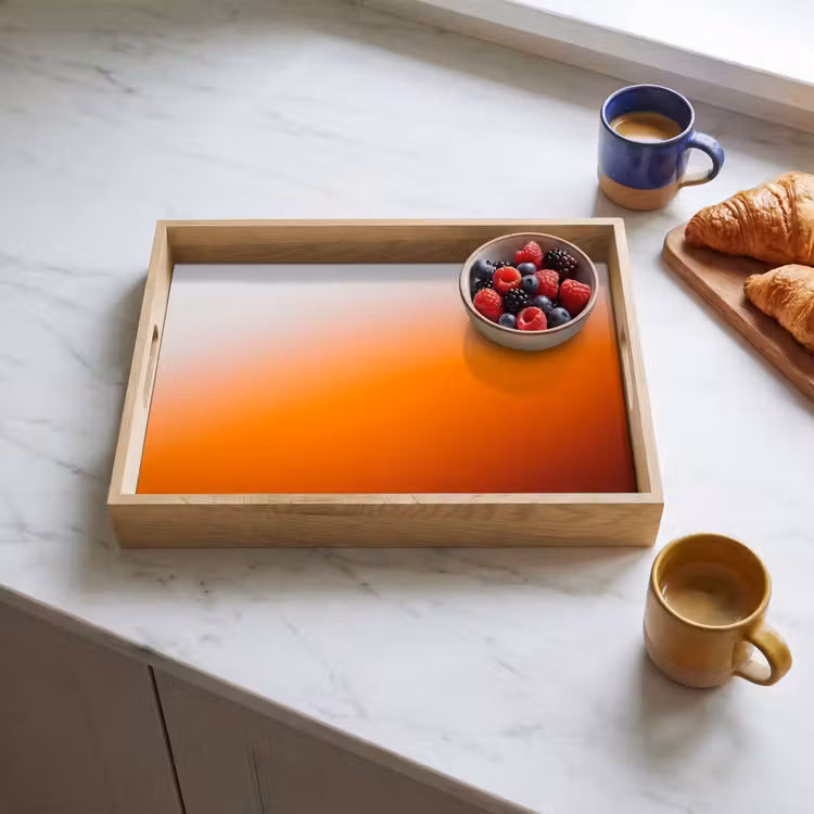 Tablett - Farbverlauf – Orange – Abstrakt — 4