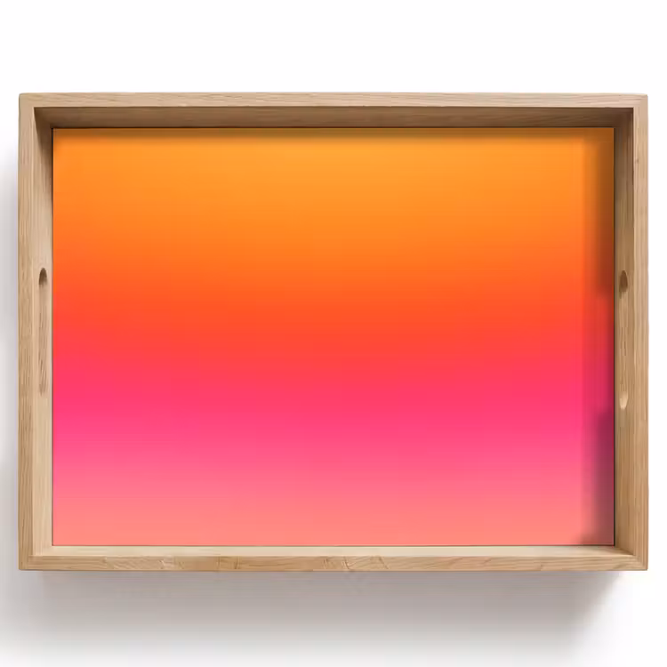 Tablett - Farbverlauf – Orange – Rosa — 1