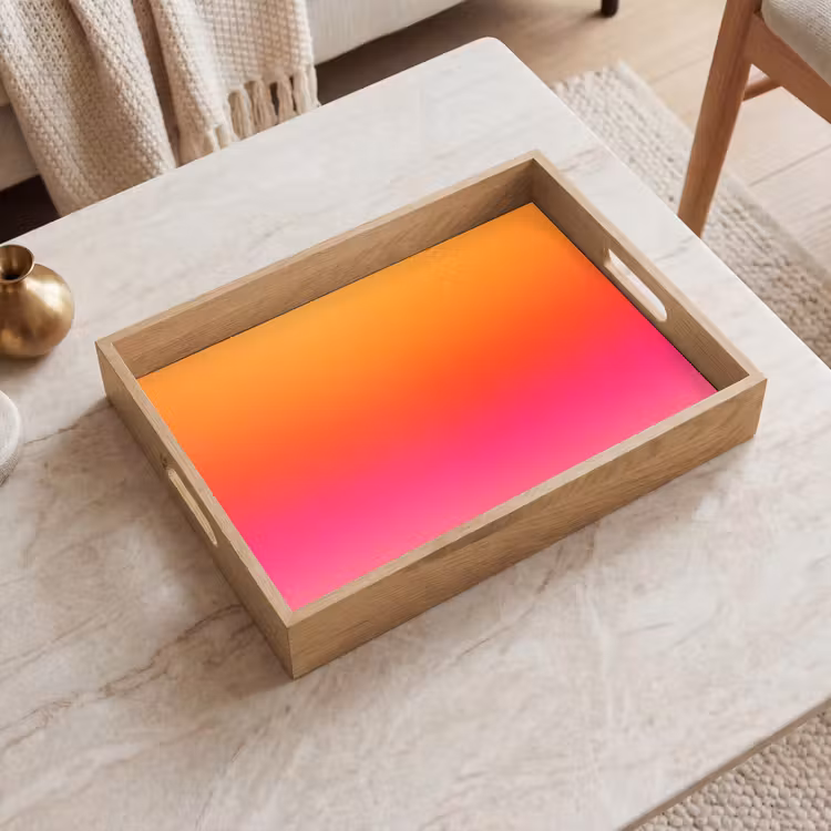Tablett - Farbverlauf – Orange – Rosa — 2