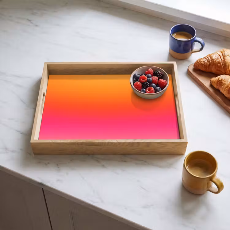 Tablett - Farbverlauf – Orange – Rosa — 4