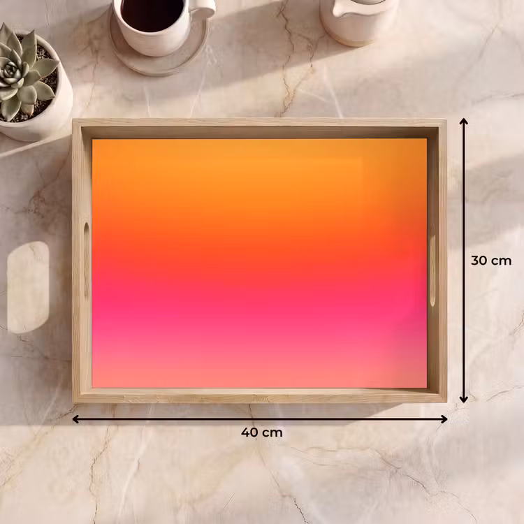 Tablett - Farbverlauf – Orange – Rosa — 9