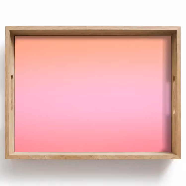Tablett - Farbverlauf – Rosa – Orange — 1