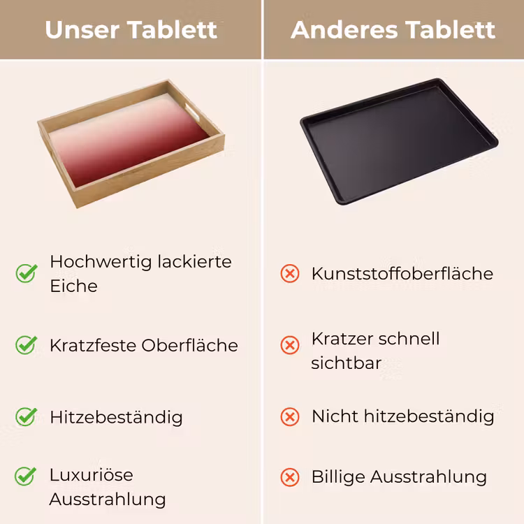 Tablett - Farbverlauf – Rot – Rosa — 3