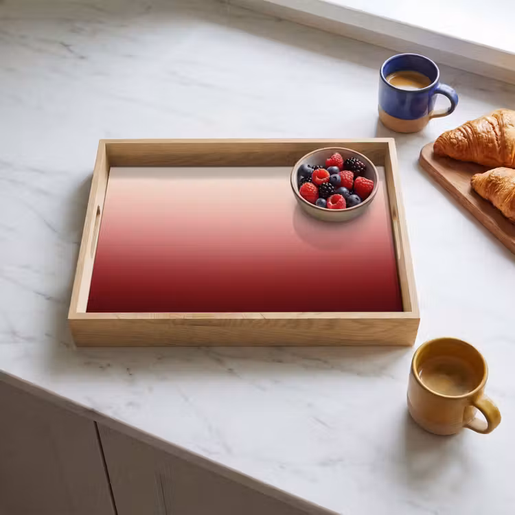 Tablett - Farbverlauf – Rot – Rosa — 4