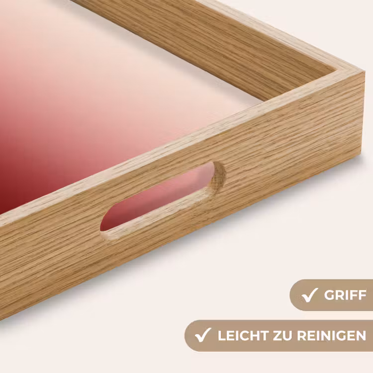 Tablett - Farbverlauf – Rot – Rosa — 5