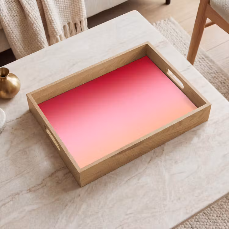 Tablett - Farbverlauf – Rot – Rosa — 2